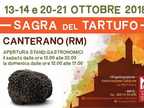 Il tartufo a Canterano raddoppia! 13-21 ottobre