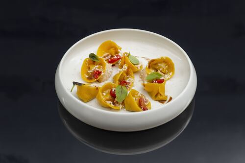 Cappelletti ripieni alla crema di scampi