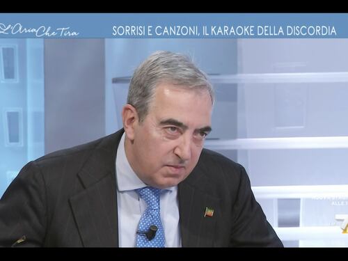 L’Aria che Tira, stoccata di Gasparri a Porro: “Un errore pubblicare il video di Meloni e Salvini”