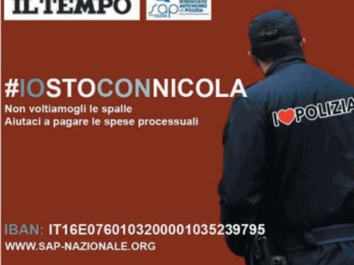 Aiuta anche tu il poliziotto eroe di Guidonia #IOSTOCONNICOLA