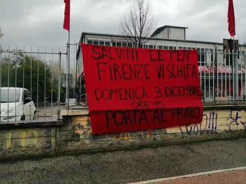 “Firenze vi schifa”. La solita sinistra non accetta la manifestazione della Lega