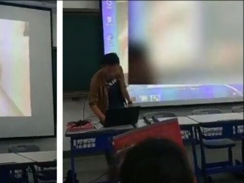 Università a luci rosse, dal pc del professore parte un porno