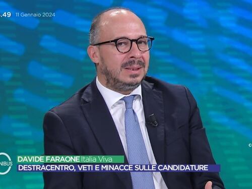 Omnibus, la verità di Faraone sulle elezioni: "Ecco chi si candida"