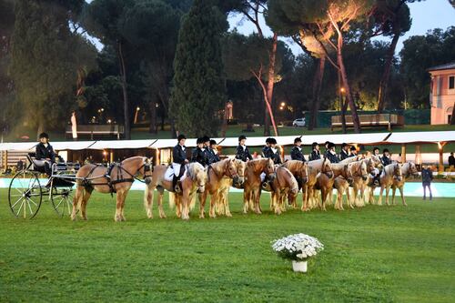Gran finale a Piazza di Siena con i ragazzi del Carosello San Raffaele Viterbo