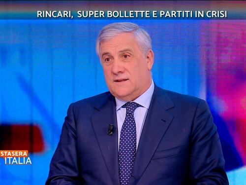 Sinistra antidemocratica, l'affondo di Tajani contro Letta e compagni