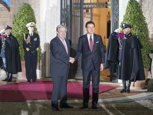 LIBIA, CONTE "PIENO SOSTEGNO ALL'ONU"