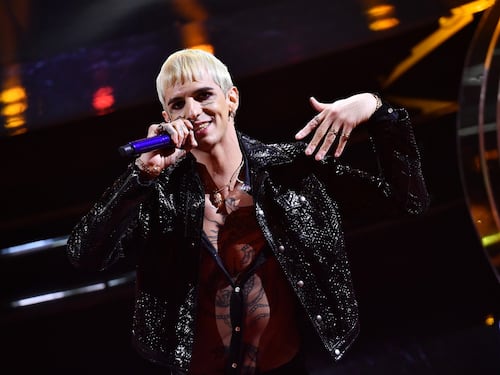 Achille Lauro in concerto all'ippodromo delle Capannelle di Roma
