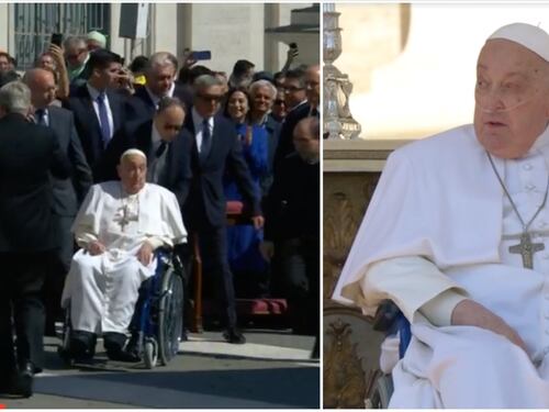 Papa Francesco tra i fedeli, sorpresa a piazza San Pietro: "Buona domenica"
