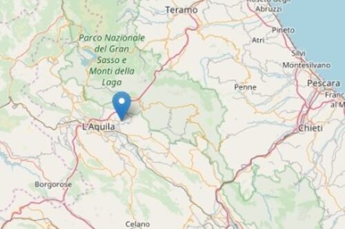 Terremoto, scossa di 3.9 a L'Aquila. Paura ma niente danni