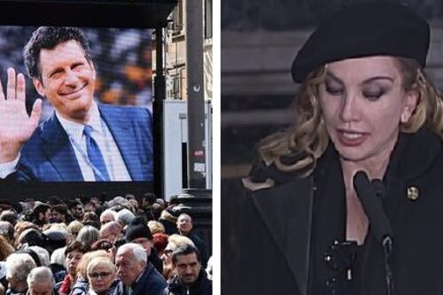 Roma, in migliaia ai funerali di Fabrizio Frizzi