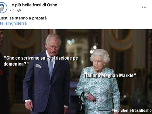 Italia-Inghilterra, Osho spoilera lo striscione della Regina. L'insulto tremendo agli italiani!
