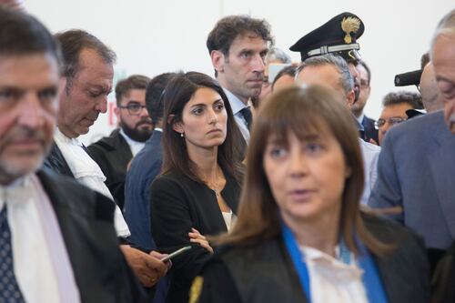 Mafia Capitale, la sindaca Raggi nell'aula bunker di Rebibbia