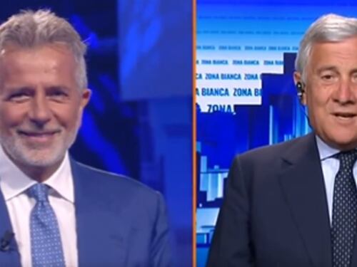 Zona bianca, Tajani clamoroso da Brindisi: "Volevo rassicurare...Mai con il Pd"
