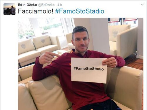 Da Totti a Florenzi #FamoStoStadio a colpi di tweet