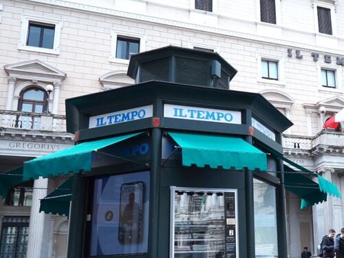 In piazza Colonna la nostra macchina del Tempo