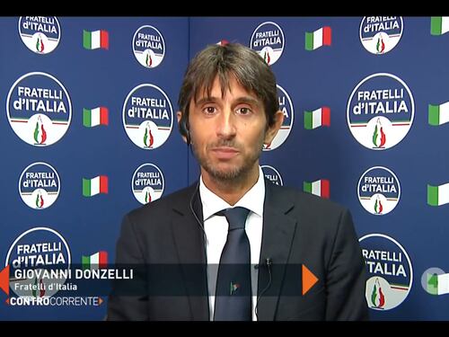Controcorrente, Giovanni Donzelli si vede già al governo: “Una bella svolta per l’Italia”