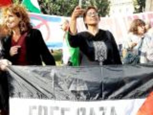 Roma in piazza: "Boicottiamo Israele È uno Stato nazista"