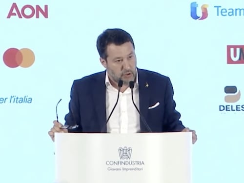 Matteo Salvini conquista i Giovani imprenditori di Confindustria