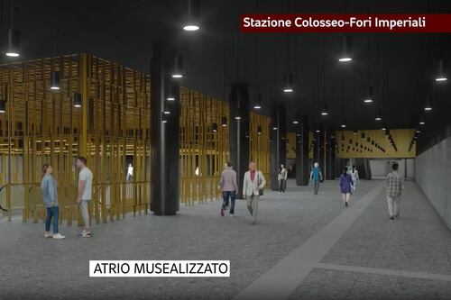 Oro, nero e resti archeologici. Come saranno metro Colosseo e Porta Metronia