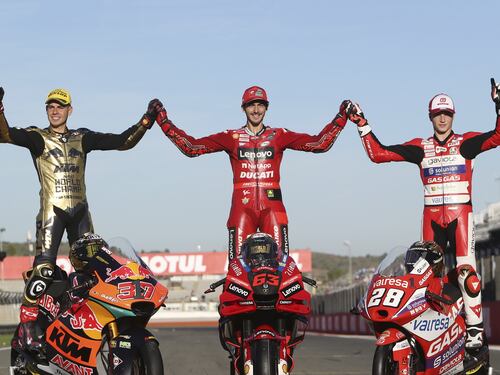 MotoGp: doppio trionfo italiano, Bagnaia campione del mondo con la Ducati