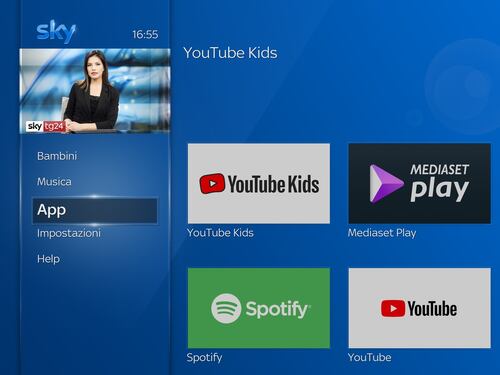 Sky Q allarga l'offerta con l'app YouTube Kids