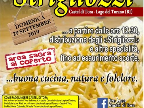 Sagra degli strigliozzi... una bontà che arriva a Castel di Tora il 29 settembre
