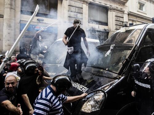 Roma si prepara a un sabato di violenzaI black bloc sono già in città sarà guerriglia