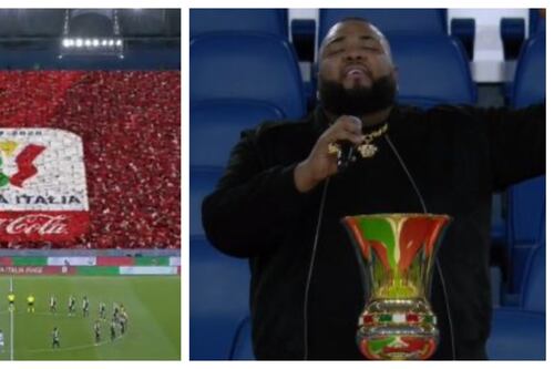 Inno sbagliato e grafiche flop, rivolta social per la finale di Coppa Italia