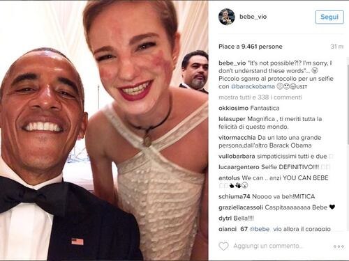 Bebe Vio e il fuori programma del selfie con Obama