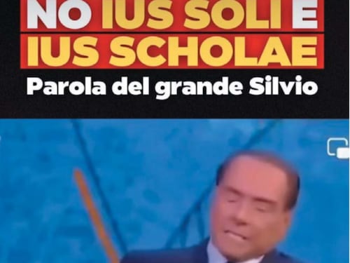 Ius Scholae, la Lega "frega" Silvio a Fi e pubblica il video in cui lo bocciava