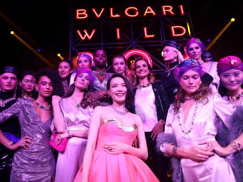 Stadio dei Marmi, sfilano i gioielli da sogno firmati Bulgari