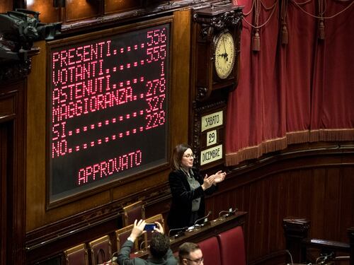 Manovra, la fiducia passa con 327 sì