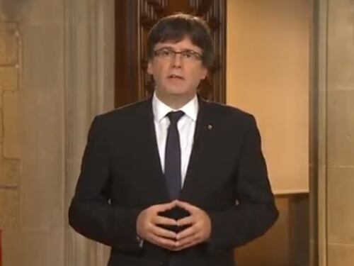 Catalogna, Puigdemont: "Andiamo avanti verso l'indipendenza. Il re ci ha deluso"