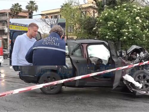 Immobile, incidente con un tram a Roma: “È passato con il rosso”