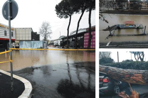 Roma sott'acqua, l'Aniene è esondato: chiuse Tiburtina e Ardeatina