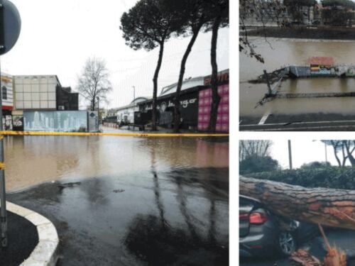 Roma sott'acqua, l'Aniene è esondato: chiuse Tiburtina e Ardeatina