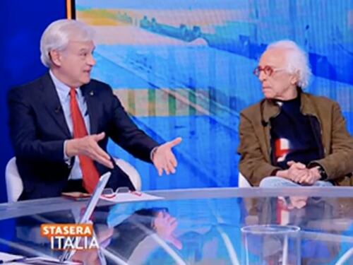 Meloni alla Cgil? "Ha due pa**e così". La reazione di Palombelli