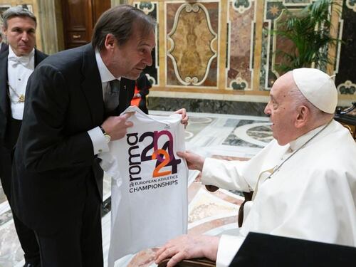 Atletica, Mei invita Papa Francesco agli Europei di Roma 2024: "Grande onore"