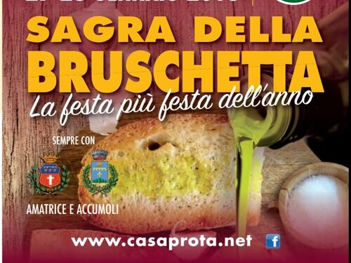 Casaprota (RI) celebra il suo prelibato olio con la Sagra della bruschetta – 27/28 gen