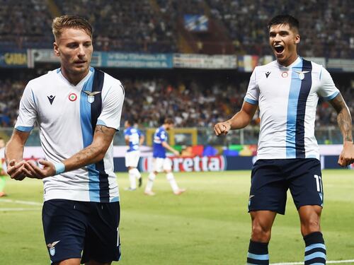 La Lazio asfalta la Samp La Roma stecca col Genoa