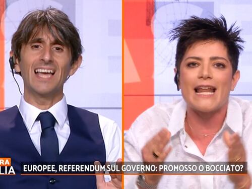 Stasera Italia, Donzelli e Cavallo ai ferri corti: "Scemenze", "mi insulta"