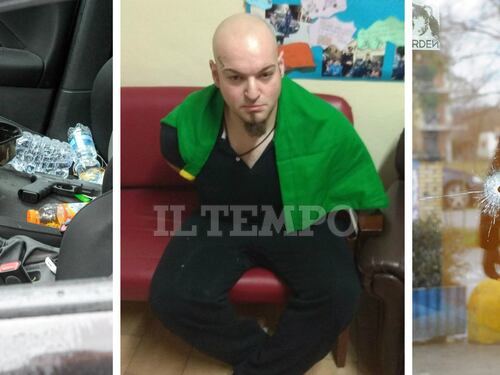 Ancora choc a Macerata, spari da un'auto in corsa. Otto stranieri feriti, arrestato un uomo