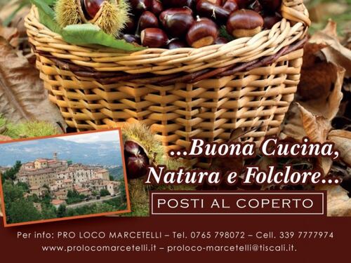 Marcetelli celebra la castagna rossa del Cicolano – 1 novembre