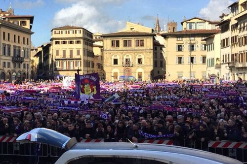 A Firenze l'addio ad Astori. I funerali in Santa Croce