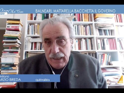 L’Aria che Tira, Breda smentisce la sinistra: “Nessuna bastonata di Mattarella a Meloni”
