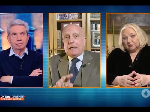 Controcorrente, Gabriele Albertini e il paragone traumatico: “Putin come Hitler, coerente con la sua etica”