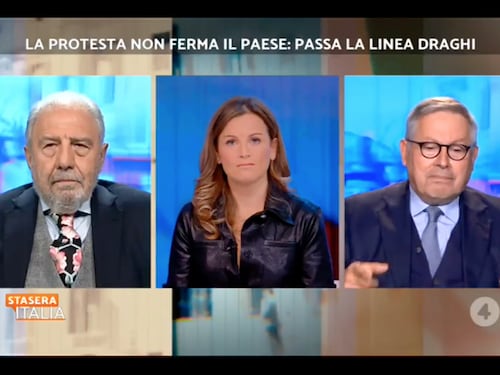 Stasera Italia, la proposta di Paolo Liguori: vaccino obbligatorio per le Forze dell’Ordine, basta dubbi