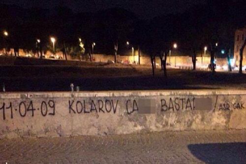 Roma, scritte contro Kolarov per il suo passato alla Lazio
