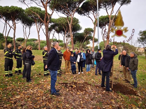 Labaro, tre alberi per i vigili del fuoco morti ad Alessandria