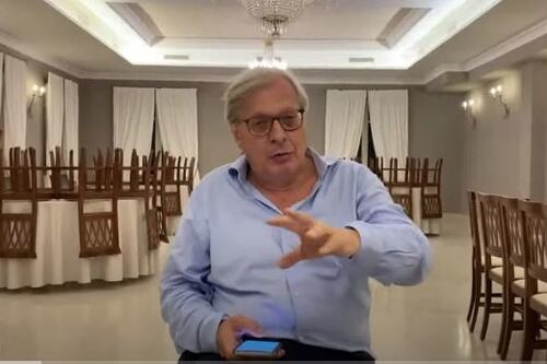 Vittorio Sgarbi attacca l'assessore del Pd Alessio D'Amato: "È il Gallera del Lazio"